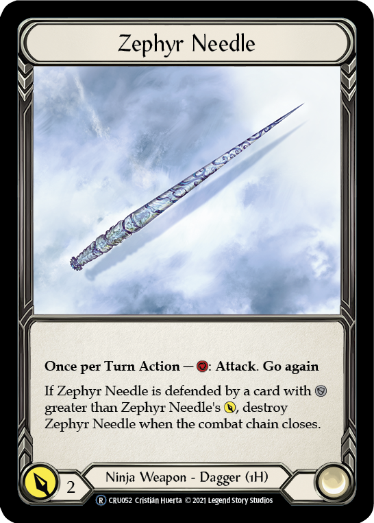 Zephyr Needle [CRU052] Unlimited Normal | Webway Games