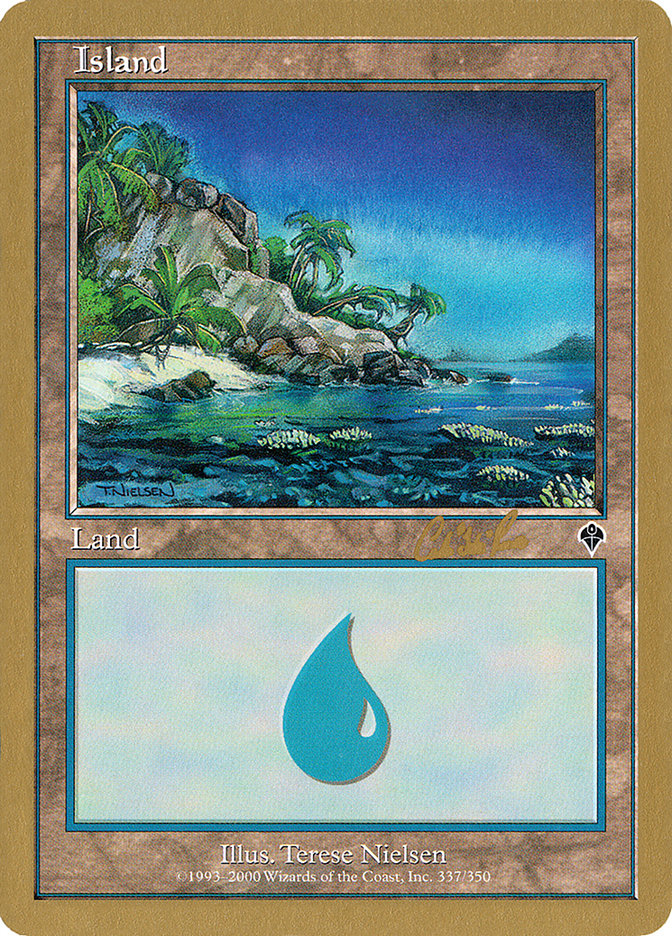 Island (cr337) (Carlos Romao) [World Championship Decks 2002] | Webway Games
