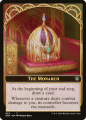 The Monarch // Golem Double-Sided Token [Phyrexia: All Will Be One Commander Tokens] | Webway Games