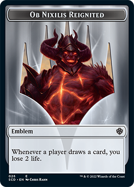 Ob Nixilis Reignited // Ob Nixilis Reignited Double-Sided Token [Starter Commander Decks] | Webway Games