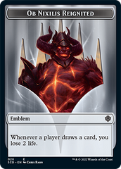 Ob Nixilis Reignited // Ob Nixilis Reignited Double-Sided Token [Starter Commander Decks] | Webway Games