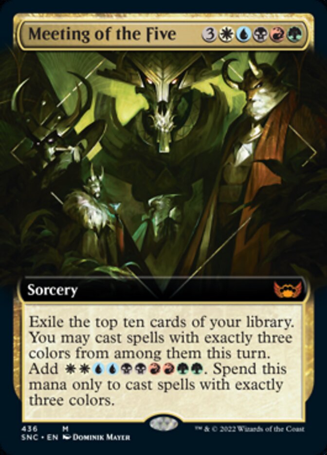 Meeting of the Five (Extended Art) [Streets of New Capenna] | Webway Games