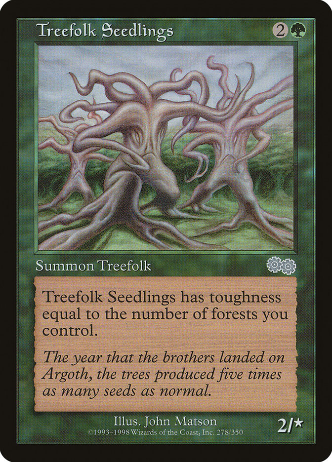Treefolk Seedlings [Urza's Saga] | Webway Games
