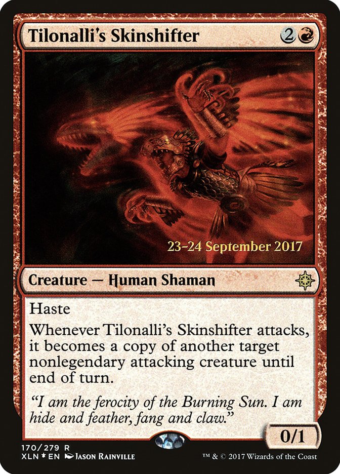 Tilonalli's Skinshifter  (Prerelease) [Ixalan Prerelease Promos] | Webway Games