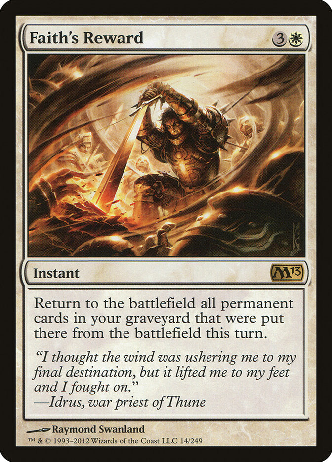 Faith's Reward [Magic 2013] | Webway Games