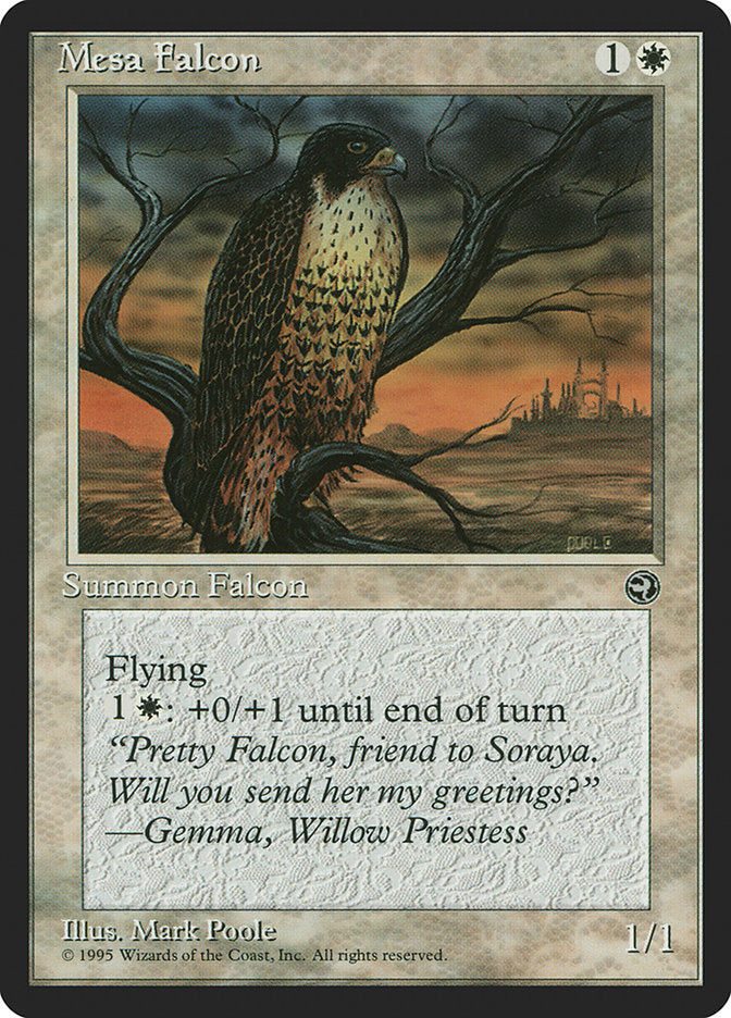 Mesa Falcon (Gemma Flavor Text) [Homelands] | Webway Games