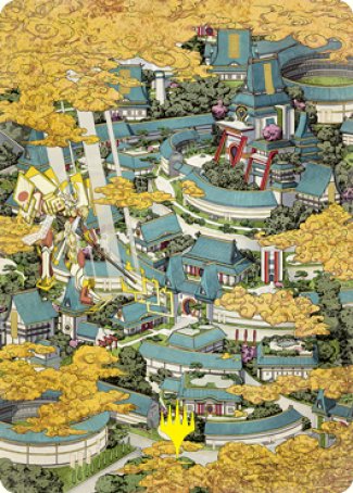 Plains 2 Art Card (Gold-Stamped Signature) [Kamigawa: Neon Dynasty Art Series] | Webway Games