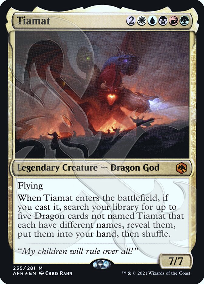 Tiamat (Ampersand Promo) [Dungeons & Dragons: Adventures in the Forgotten Realms Promos] | Webway Games
