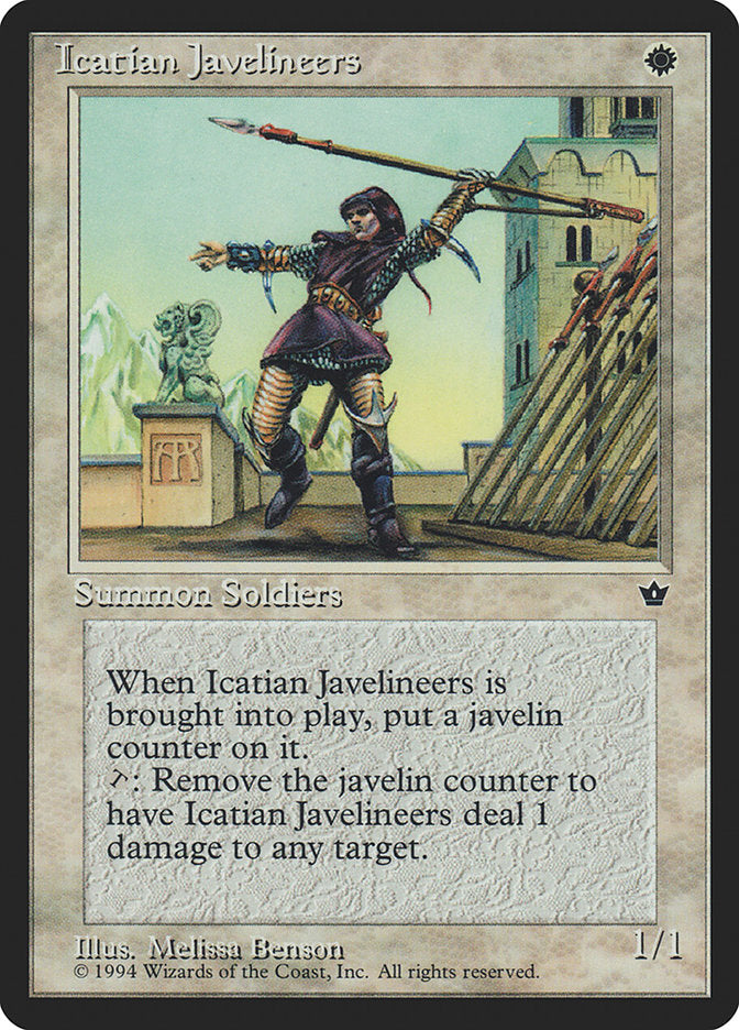 Icatian Javelineers (Melissa A. Benson) [Fallen Empires] | Webway Games