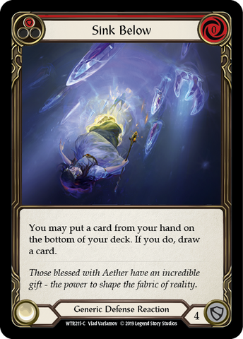 Sink Below (Red) [WTR215-C] Alpha Print Rainbow Foil