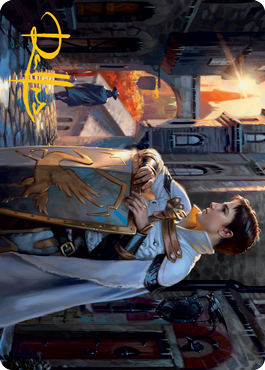 Dennick, Pious Apprentice Art Card (Gold-Stamped Signature) [Innistrad: Midnight Hunt Art Series] | Webway Games