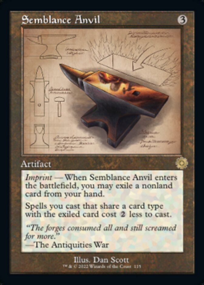 Semblance Anvil (Retro Schematic) [The Brothers' War Retro Artifacts] | Webway Games