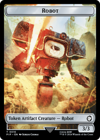 Robot // Treasure (0018) Double-Sided Token [Fallout Tokens]
