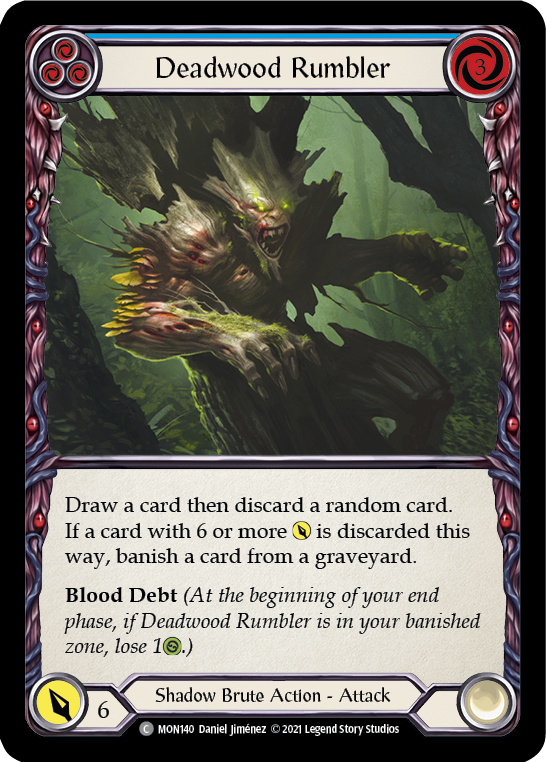 Deadwood Rumbler (Blue) [MON140] 1st Edition Normal | Webway Games