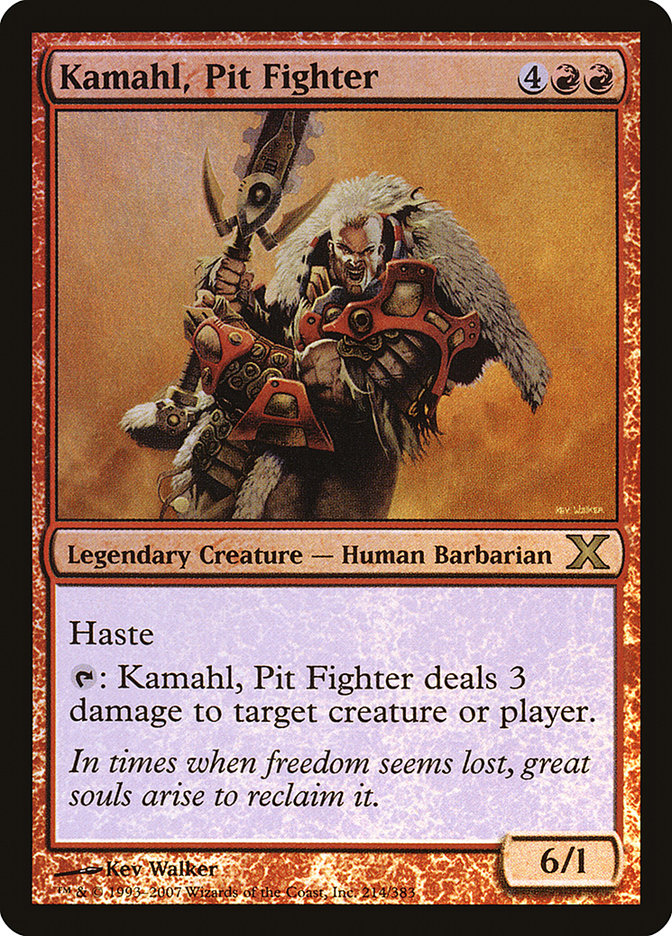 Kamahl, Pit Fighter (Premium Foil) [Tenth Edition] | Webway Games