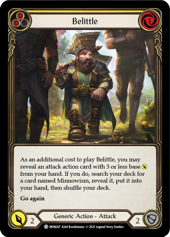 Belittle (Yellow) [MON267] 1st Edition Normal | Webway Games