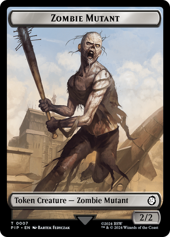 Junk // Zombie Mutant Double-Sided Token [Fallout Tokens]