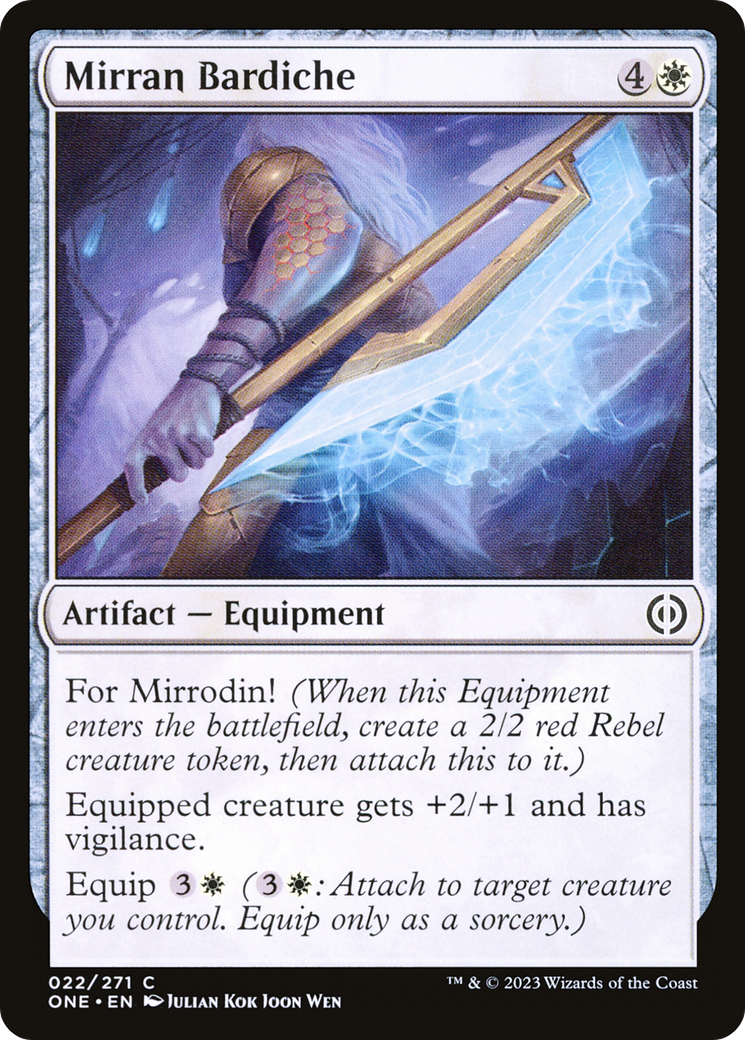 Mirran Bardiche [Phyrexia: All Will Be One] | Webway Games