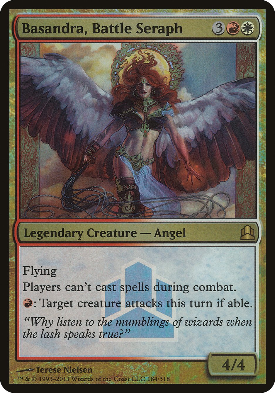 Basandra, Battle Seraph (Launch) (Oversized) [Commander 2011 Prerelease Promos] | Webway Games