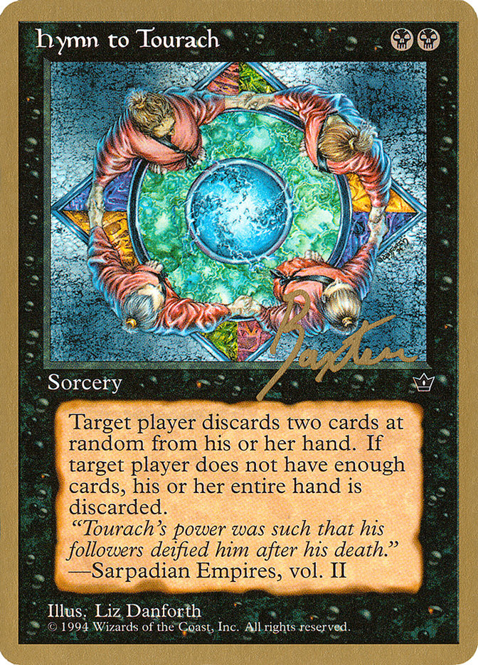 Hymn to Tourach (Circle) (George Baxter) [Pro Tour Collector Set] | Webway Games