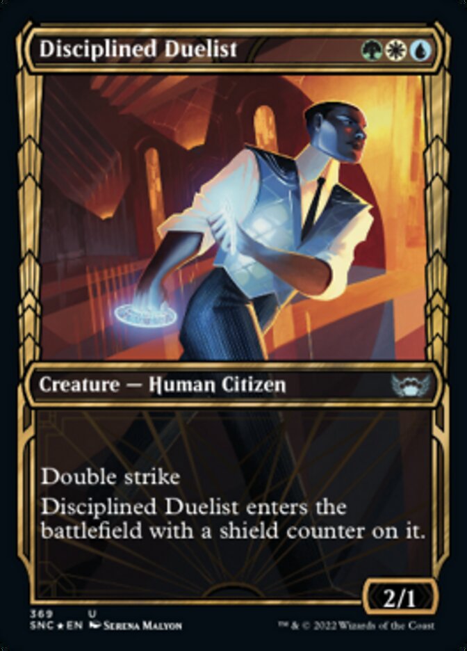 Disciplined Duelist (Showcase Golden Age Gilded Foil) [Streets of New Capenna] | Webway Games