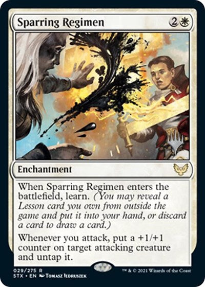 Sparring Regimen (Promo Pack) [Strixhaven: School of Mages Promos] | Webway Games