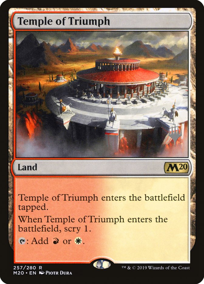 Temple of Triumph (Promo Pack) [Core Set 2020 Promos] | Webway Games