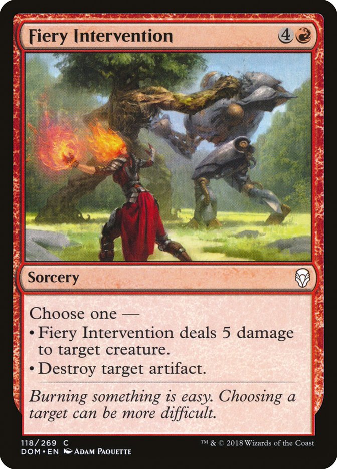 Fiery Intervention [Dominaria] | Webway Games