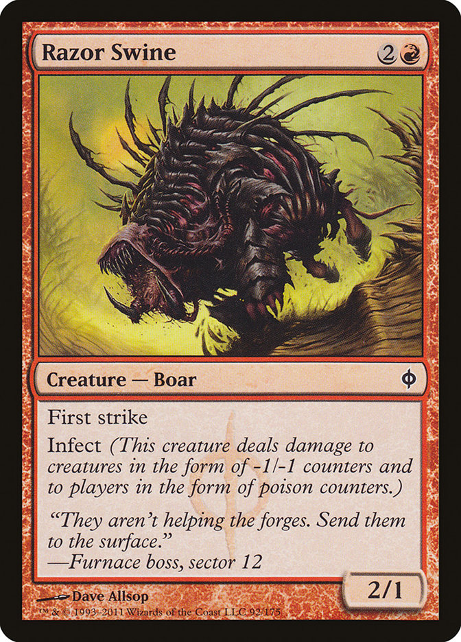 Razor Swine [New Phyrexia] | Webway Games