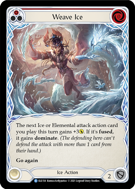 Weave Ice (Red) [ELE154] (Tales of Aria)  1st Edition Normal | Webway Games
