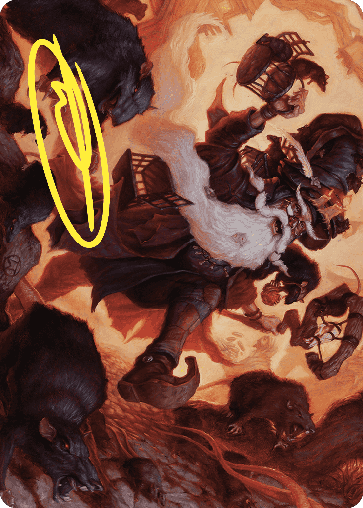 Tattered Ratter Art Card (Gold-Stamped Signature) [Wilds of Eldraine Art Series] | Webway Games