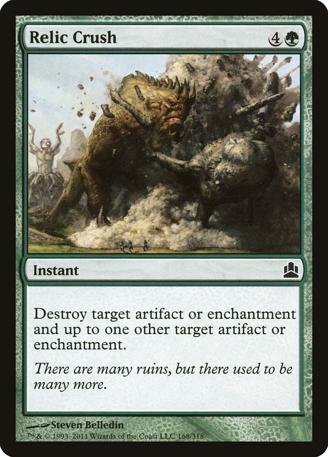 Relic Crush [Commander 2011] | Webway Games