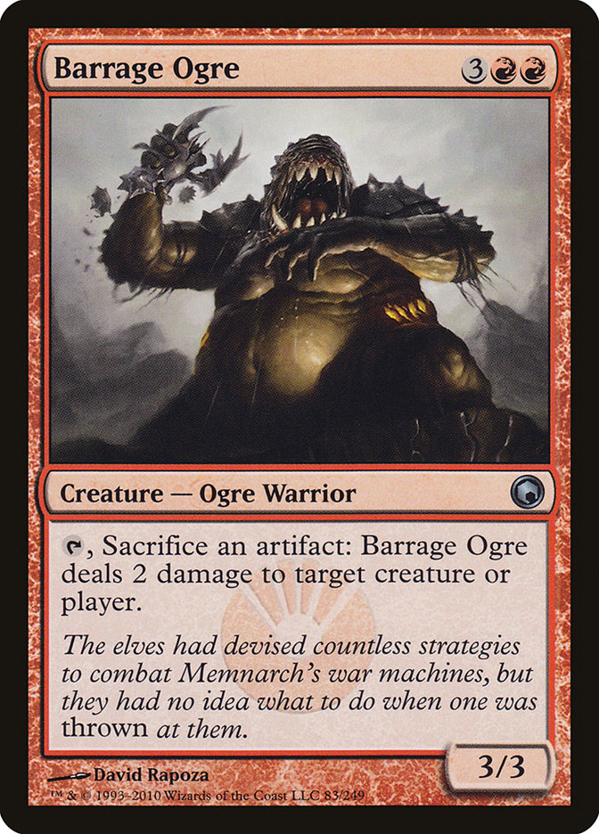 Barrage Ogre [Scars of Mirrodin] | Webway Games