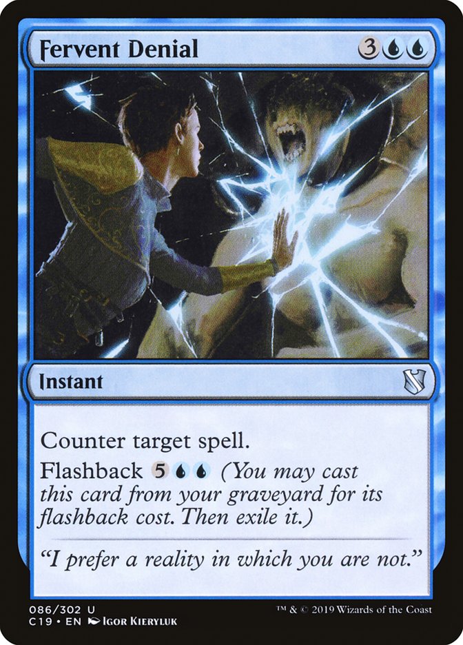Fervent Denial [Commander 2019] | Webway Games