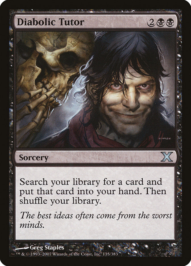 Diabolic Tutor [Tenth Edition] | Webway Games