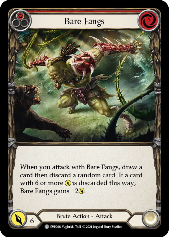 Bare Fangs (Red) [EVR008] (Everfest)  1st Edition Normal | Webway Games