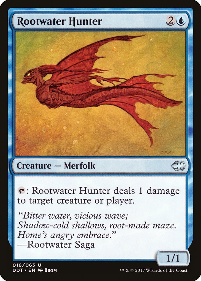 Rootwater Hunter [Duel Decks: Merfolk vs. Goblins] | Webway Games