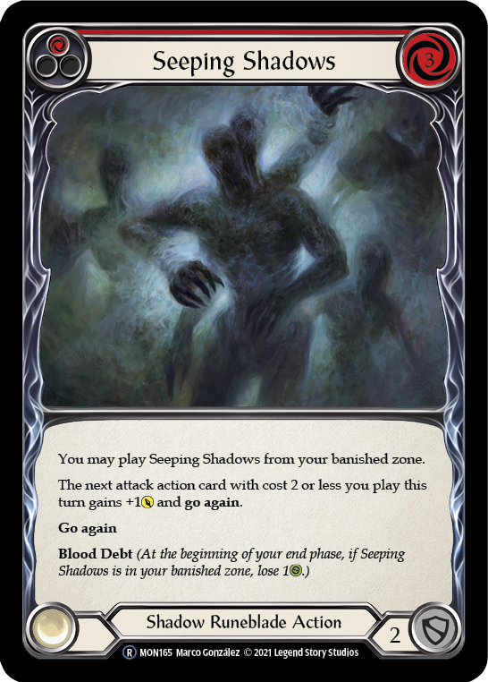 Seeping Shadows (Red) [U-MON165] Unlimited Normal | Webway Games