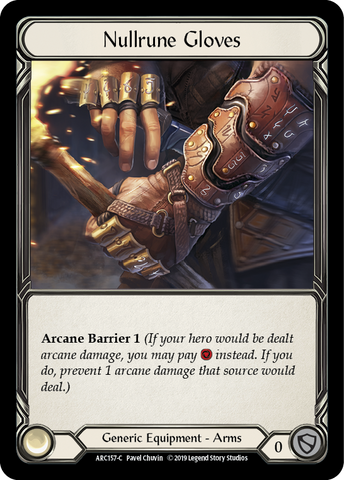Nullrune Gloves [ARC157-C] 1st Edition Cold Foil