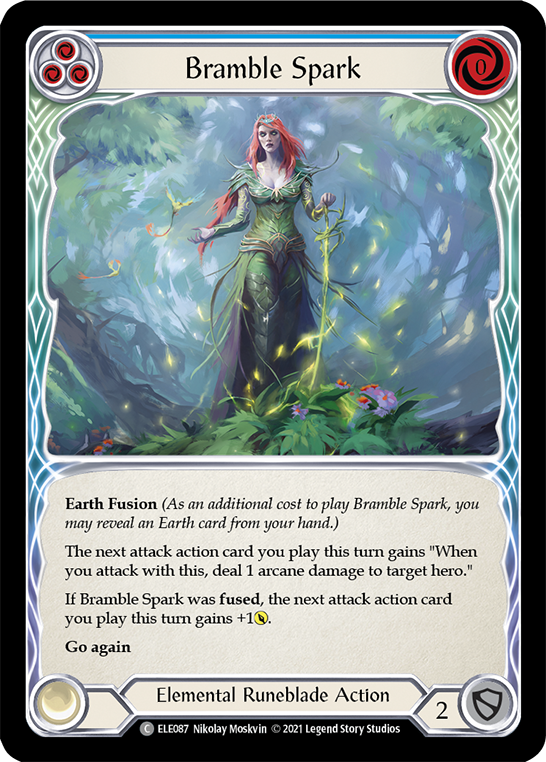 Bramble Spark (Blue) [ELE087] (Tales of Aria)  1st Edition Normal | Webway Games