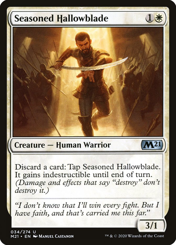 Seasoned Hallowblade [Core Set 2021] | Webway Games