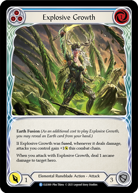 Explosive Growth (Blue) [ELE069] (Tales of Aria)  1st Edition Normal | Webway Games