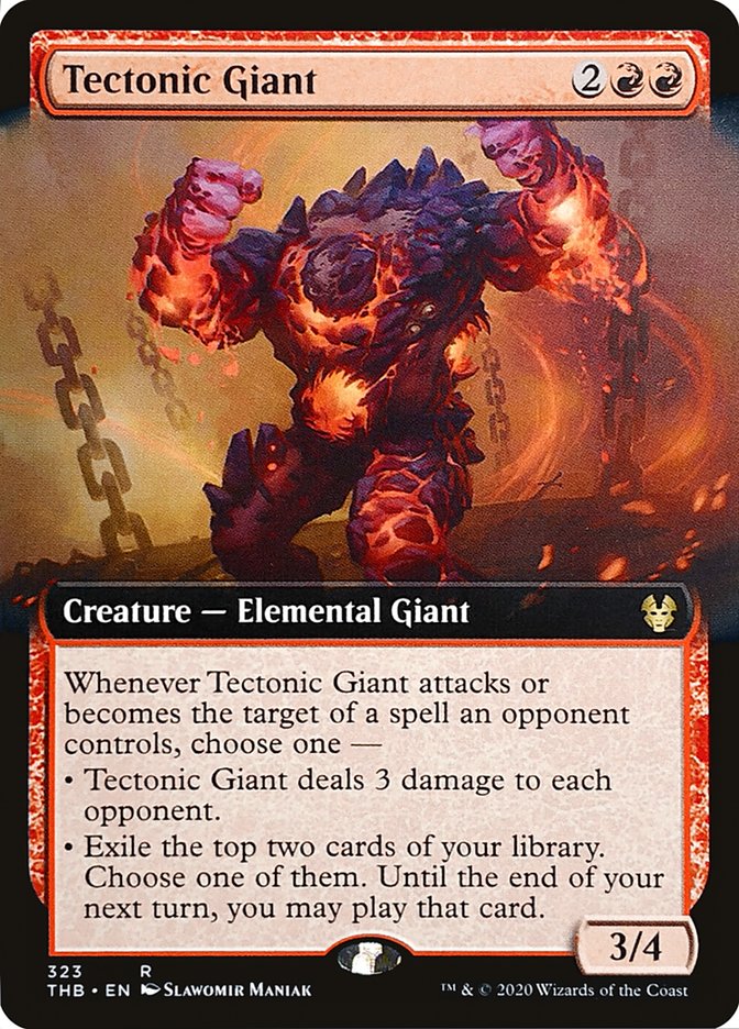 Tectonic Giant (Extended Art) [Theros Beyond Death] | Webway Games