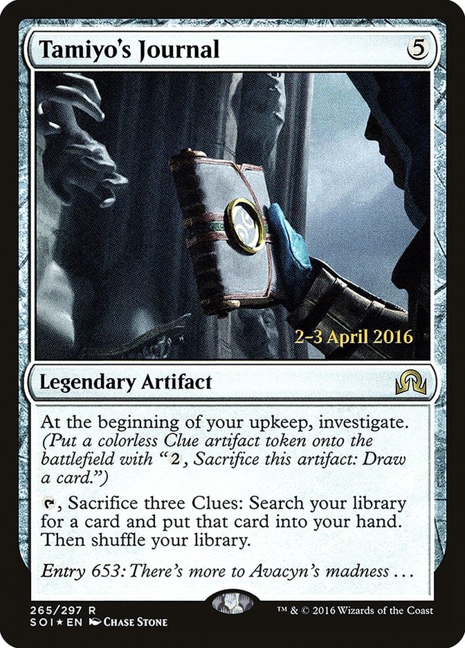 Tamiyo's Journal (Prerelease) [Shadows over Innistrad Promos] | Webway Games