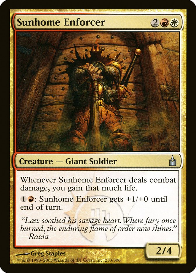 Sunhome Enforcer [Ravnica: City of Guilds] | Webway Games