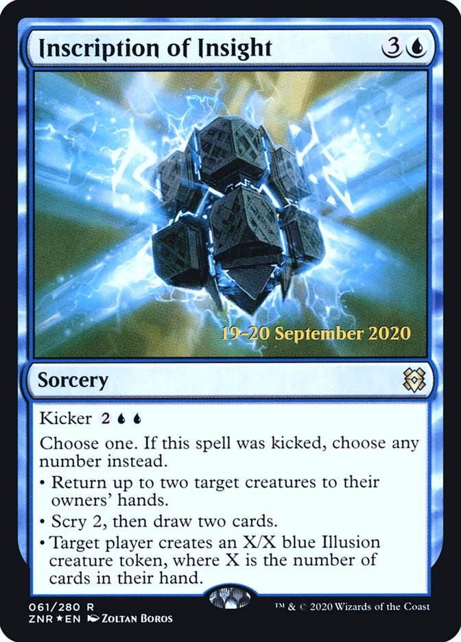 Inscription of Insight  [Zendikar Rising Prerelease Promos] | Webway Games