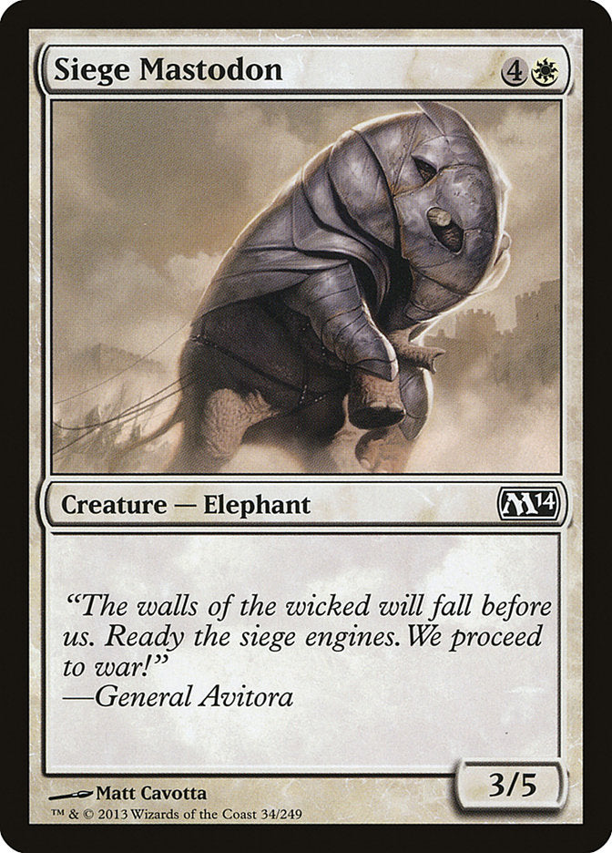 Siege Mastodon [Magic 2014] | Webway Games