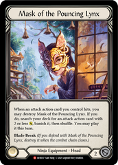 Mask of the Pouncing Lynx [EVR037] (Everfest)  1st Edition Normal | Webway Games