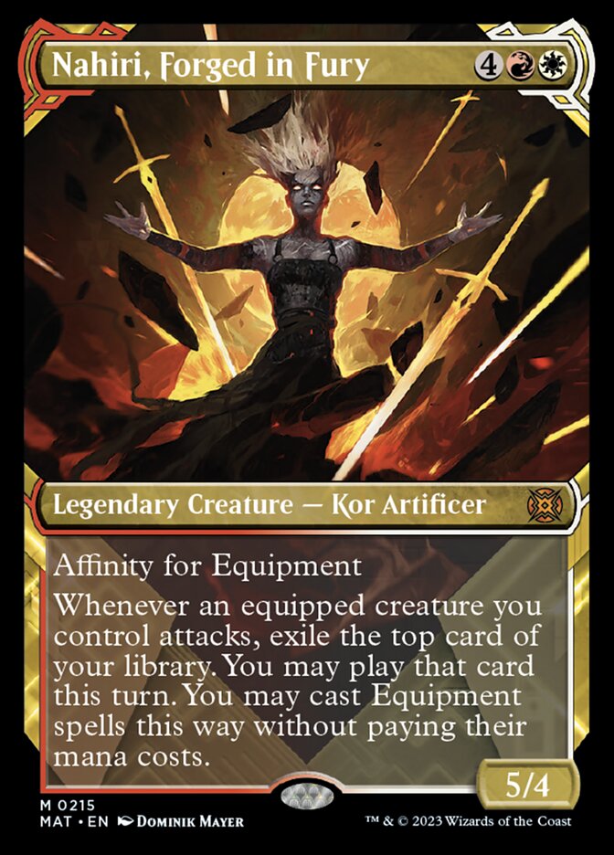 Nahiri, Forged in Fury (Showcase Halo Foil) [March of the Machine: The Aftermath] | Webway Games