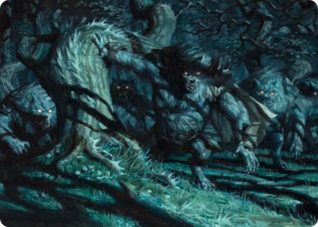 Unnatural Moonrise Art Card [Innistrad: Midnight Hunt Art Series] | Webway Games